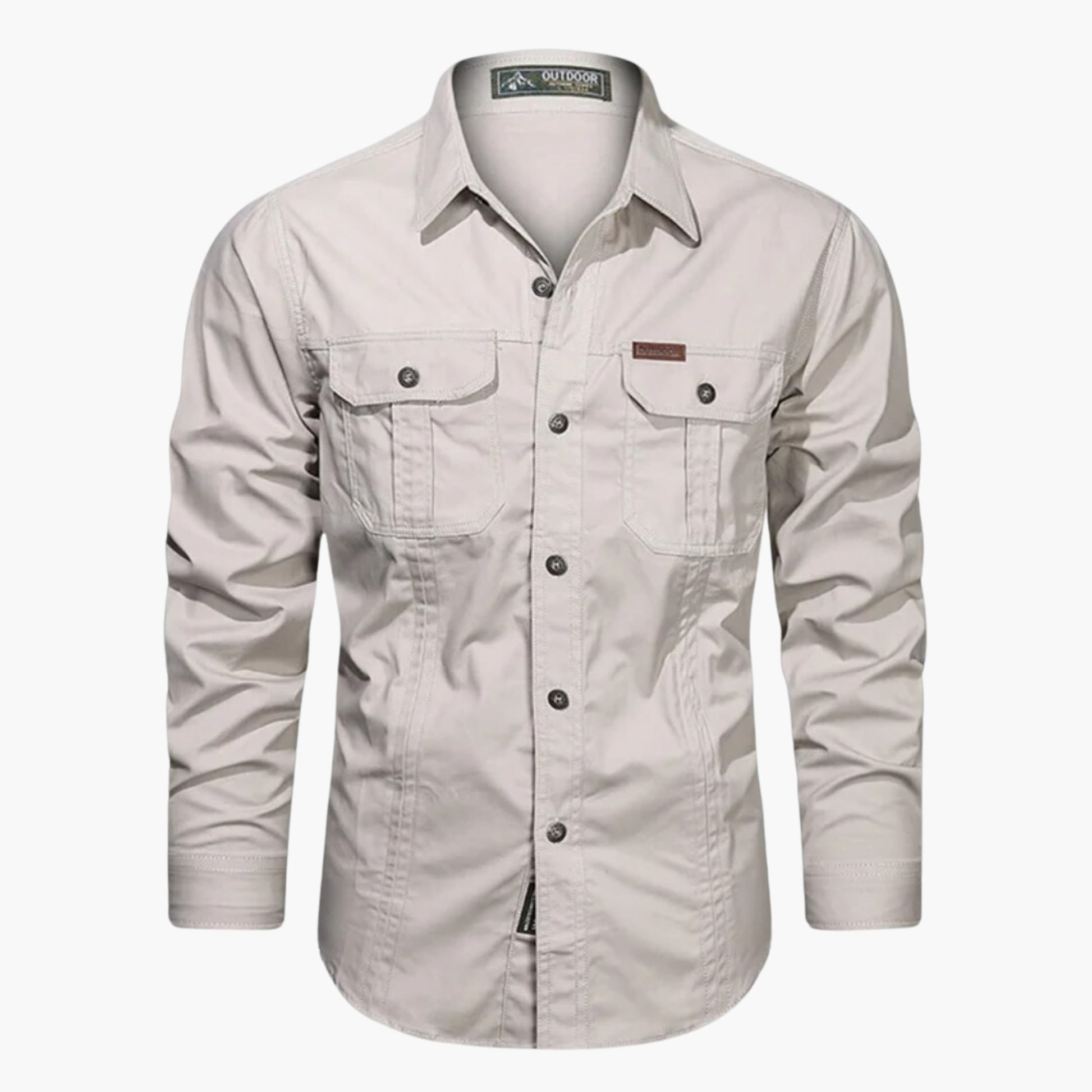 Luxeraum.de Shirts Beige / M Outdoor Hemd – Robuste Verarbeitung – Brusttaschen & Knopfleiste – Herren