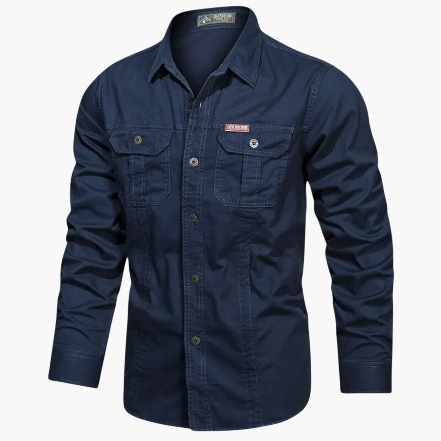 Luxeraum.de Shirts Blau / M Outdoor Hemd – Robuste Verarbeitung – Brusttaschen & Knopfleiste – Herren