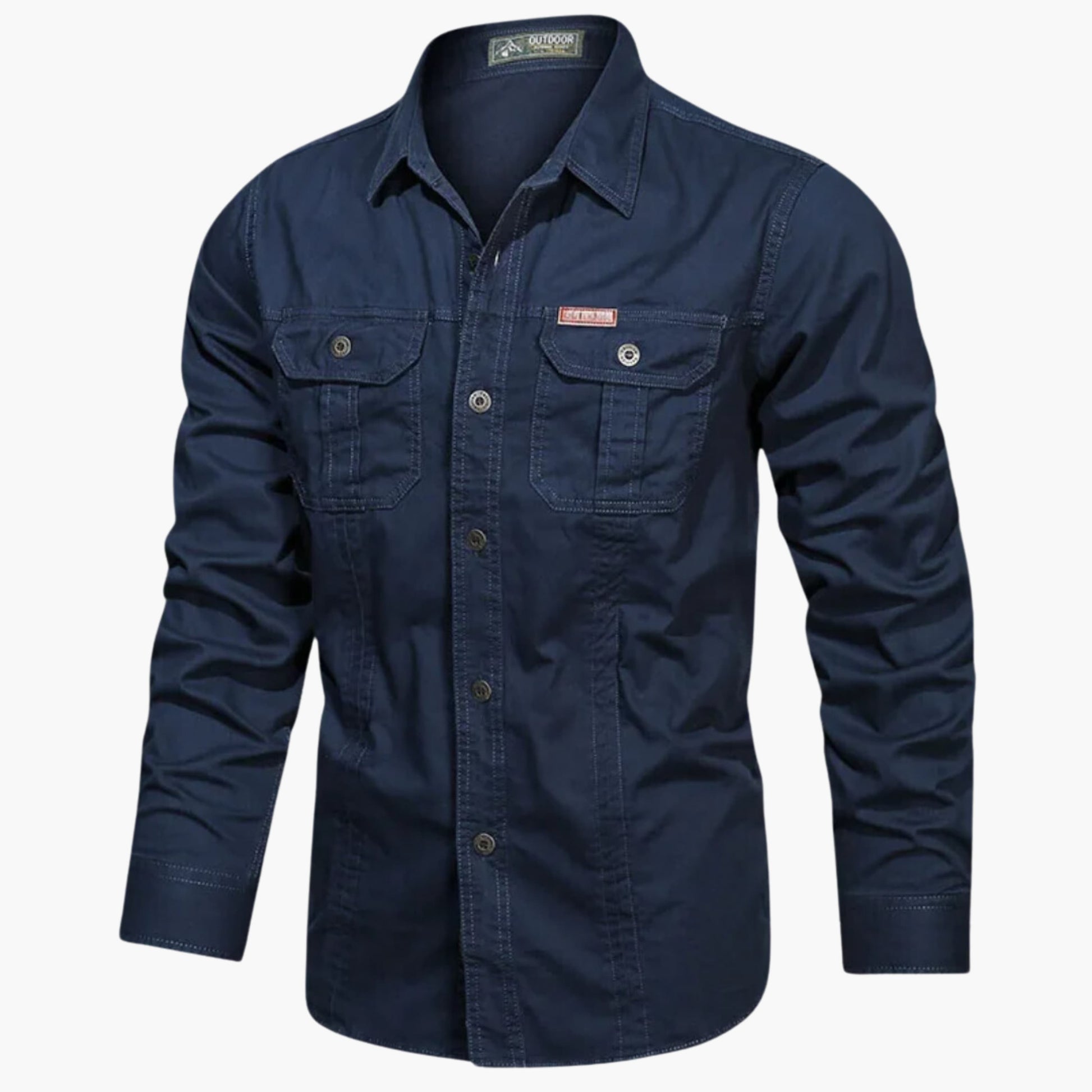 Luxeraum.de Shirts Blau / M Outdoor Hemd – Robuste Verarbeitung – Brusttaschen & Knopfleiste – Herren
