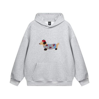 Luxeraum.de Pet Hoodies Grau / S Oversize-Hoodie – Weiches Material – Stickerei & Kängurutasche – Unisex