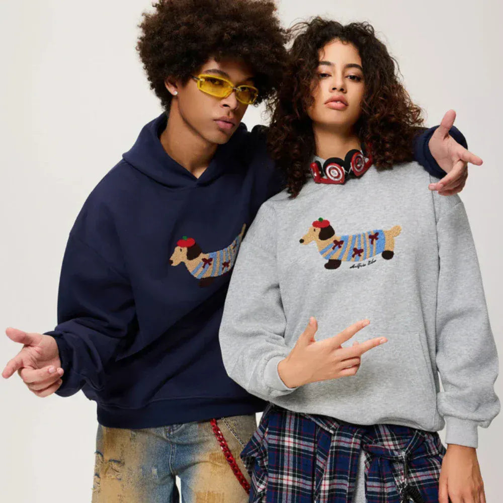 Luxeraum.de Pet Hoodies Oversize-Hoodie – Weiches Material – Stickerei & Kängurutasche – Unisex