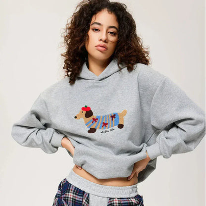Luxeraum.de Pet Hoodies Oversize-Hoodie – Weiches Material – Stickerei & Kängurutasche – Unisex
