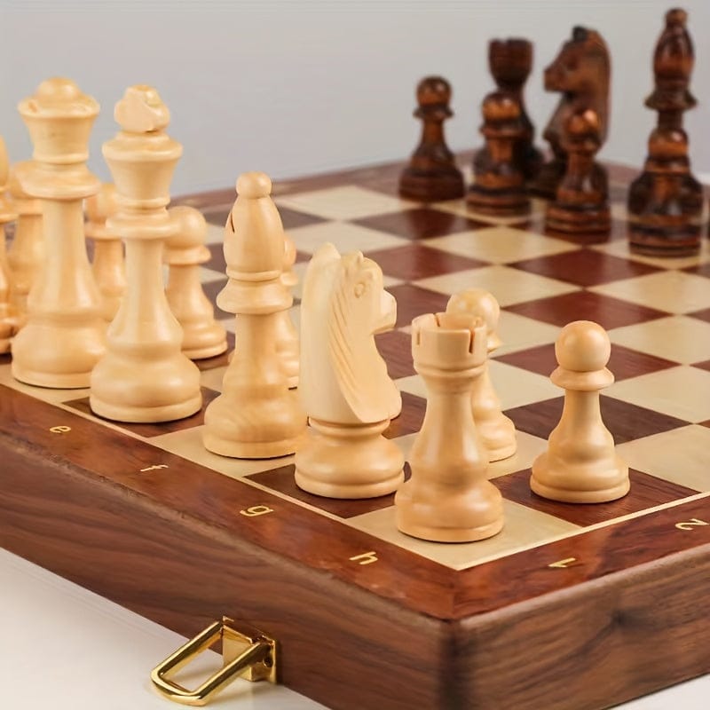 Luxeraum.de Board Games Default Premium - Holzschach-Set - Perfekt für das Wettbewerbsspiel
