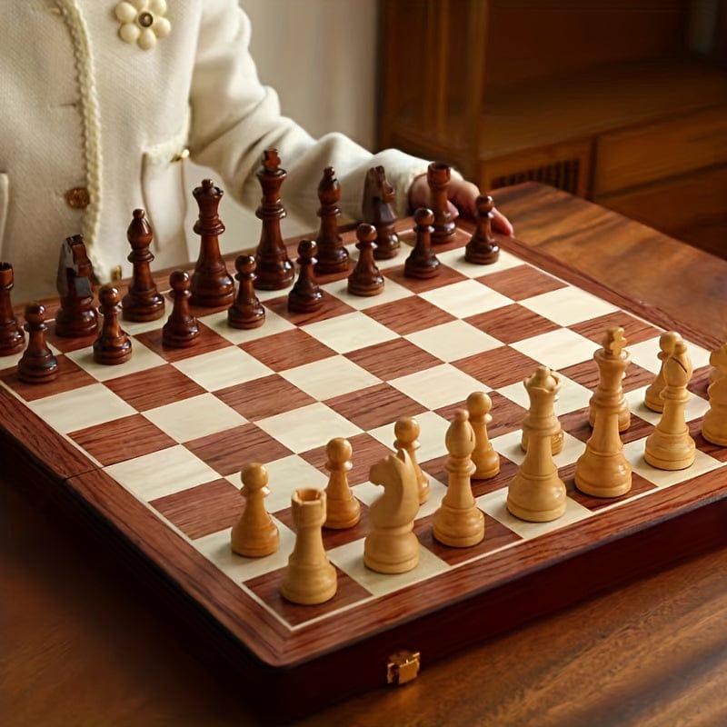 Luxeraum.de Board Games Default Premium - Holzschach-Set - Perfekt für das Wettbewerbsspiel
