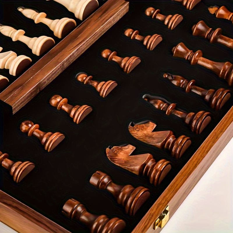 Luxeraum.de Board Games Default Premium - Holzschach-Set - Perfekt für das Wettbewerbsspiel