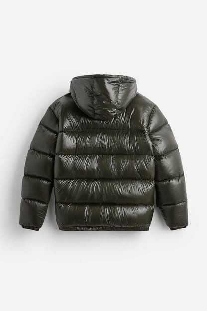 Luxeraum.de Puffer Jackets Puffjacke – Isolierender Materialmix – Gesteppte Silhouette mit Kapuze – Herren