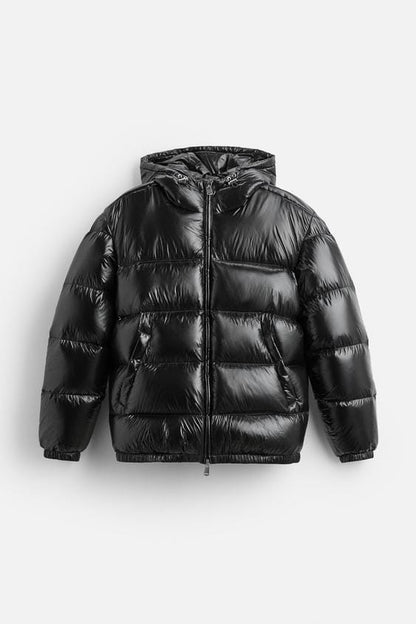 Luxeraum.de Puffer Jackets Puffjacke – Isolierender Materialmix – Gesteppte Silhouette mit Kapuze – Herren