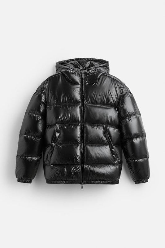 Luxeraum.de Puffer Jackets Puffjacke – Isolierender Materialmix – Gesteppte Silhouette mit Kapuze – Herren