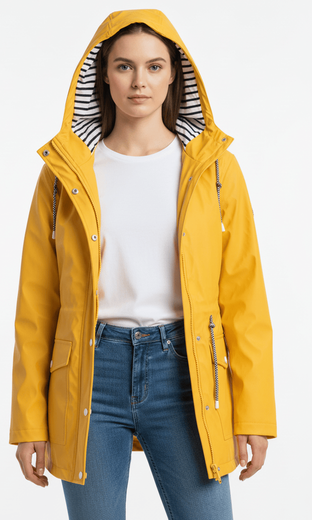 Luxeraum.de Rain Coats Regenjacke – Winddicht & Wasserdicht – Kapuze & Zipper – Damen
