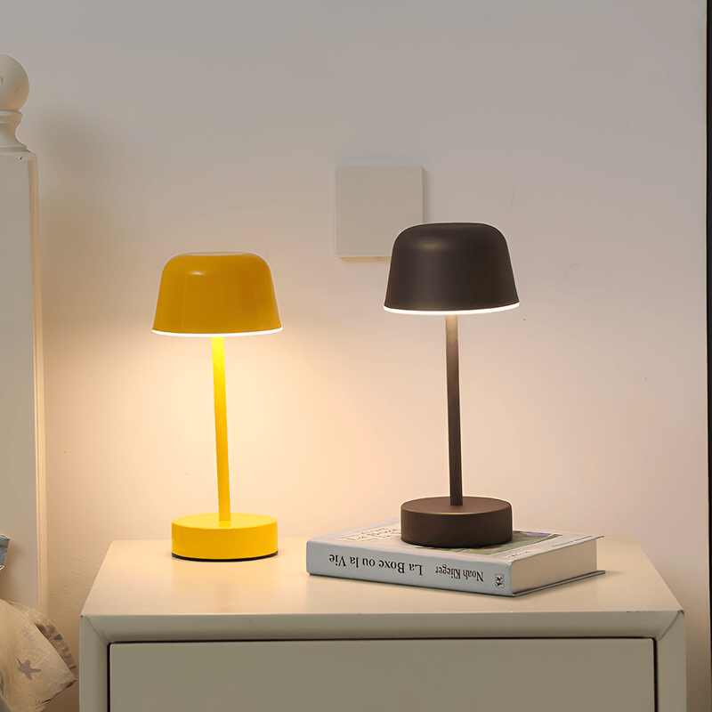 Luxeraum.de Table Lamps RetroGlow - Dimmbare USB Wiederaufladbar Drahtlos LED Tischlampe