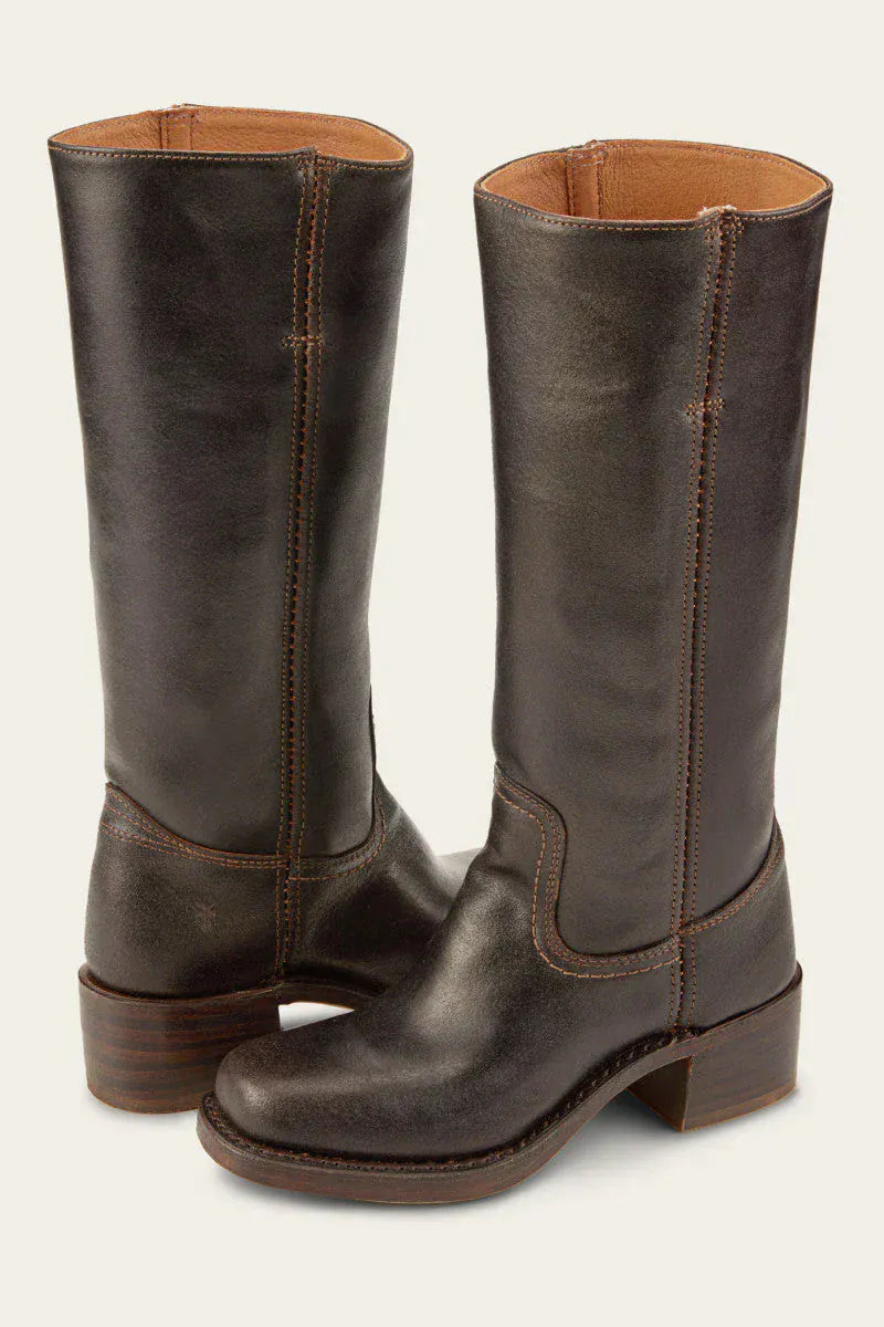 Luxeraum.de Boots Dunkelbraun / 35 Robuster Winterstiefel – Klassische Silhouette – Hacke – Damen