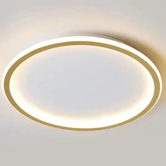 Luxeraum.de Ceiling Light Fixtures 20cm Gold / Naturweiß (kein RC) Skandinavische LED Deckenleuchte – Modern, dimmbar & stilvoll für Wohnzimmer, Esszimmer & Flur
