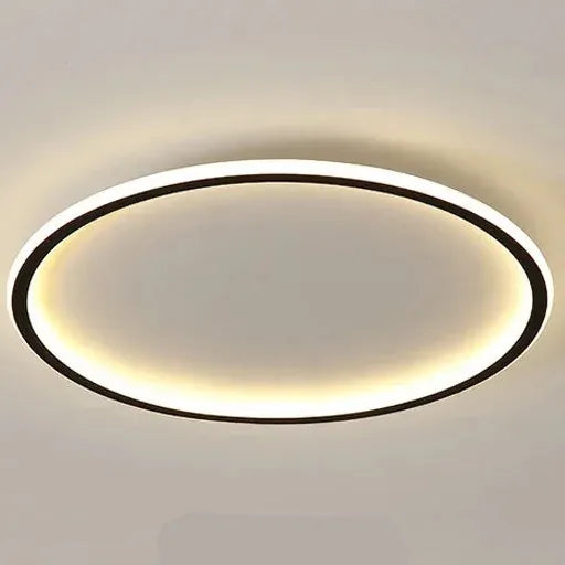 Luxeraum.de Ceiling Light Fixtures 20cm Schwarz / Naturweiß (kein RC) Skandinavische LED Deckenleuchte – Modern, dimmbar & stilvoll für Wohnzimmer, Esszimmer & Flur