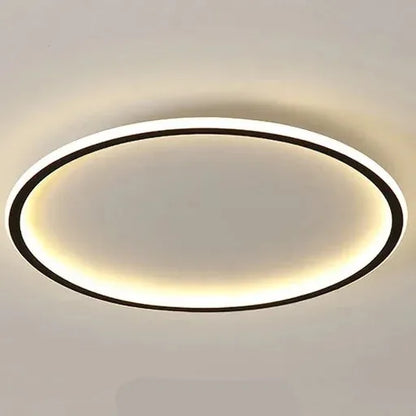 Luxeraum.de Ceiling Light Fixtures 20cm Schwarz / Naturweiß (kein RC) Skandinavische LED Deckenleuchte – Modern, dimmbar & stilvoll für Wohnzimmer, Esszimmer & Flur