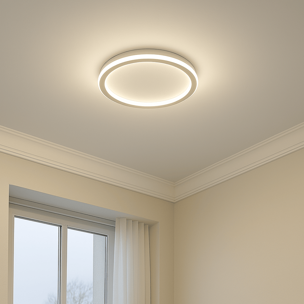 Luxeraum.de Ceiling Light Fixtures Skandinavische LED Deckenleuchte – Modern, dimmbar & stilvoll für Wohnzimmer, Esszimmer & Flur