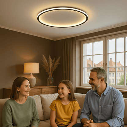 Luxeraum.de Ceiling Light Fixtures Skandinavische LED Deckenleuchte – Modern, dimmbar & stilvoll für Wohnzimmer, Esszimmer & Flur