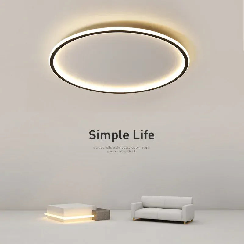 Luxeraum.de Ceiling Light Fixtures Skandinavische LED Deckenleuchte – Modern, dimmbar & stilvoll für Wohnzimmer, Esszimmer & Flur