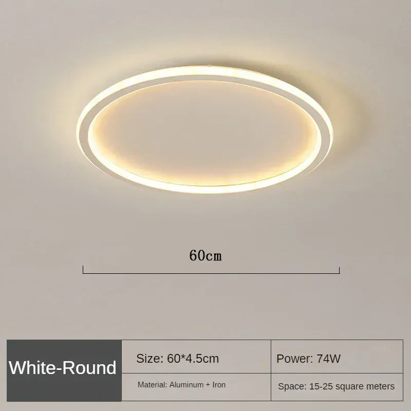 Luxeraum.de Ceiling Light Fixtures Skandinavische LED Deckenleuchte – Modern, dimmbar & stilvoll für Wohnzimmer, Esszimmer & Flur