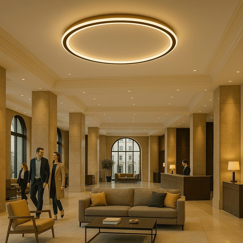 Luxeraum.de Ceiling Light Fixtures Skandinavische LED Deckenleuchte – Modern, dimmbar & stilvoll für Wohnzimmer, Esszimmer & Flur