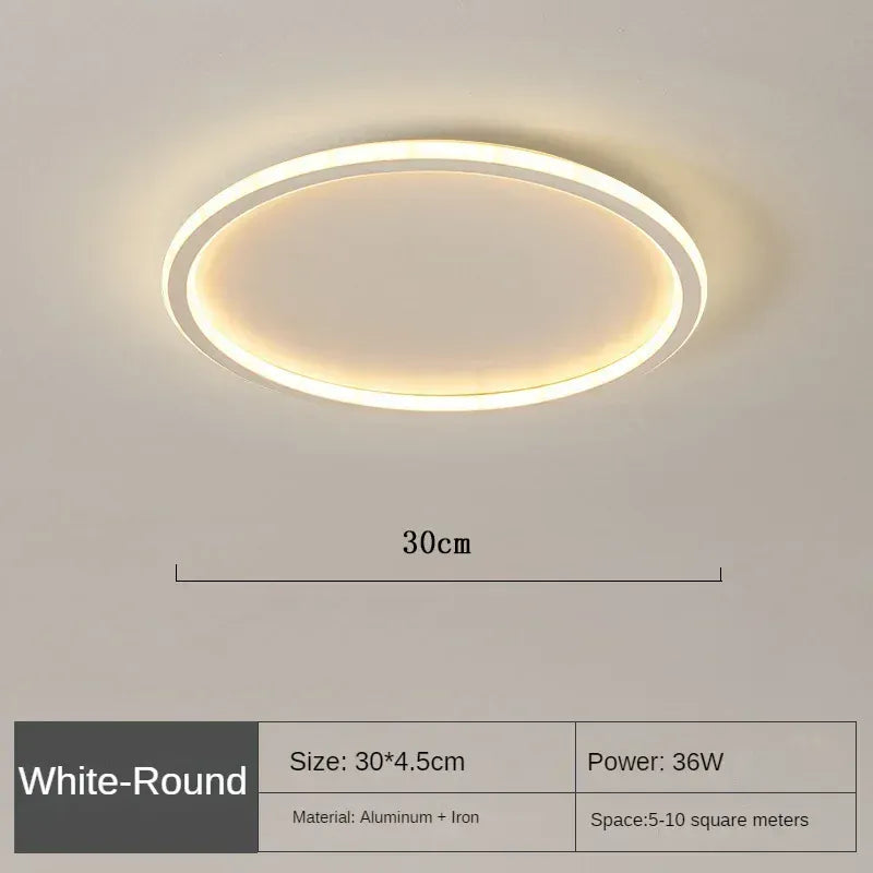 Luxeraum.de Ceiling Light Fixtures Skandinavische LED Deckenleuchte – Modern, dimmbar & stilvoll für Wohnzimmer, Esszimmer & Flur