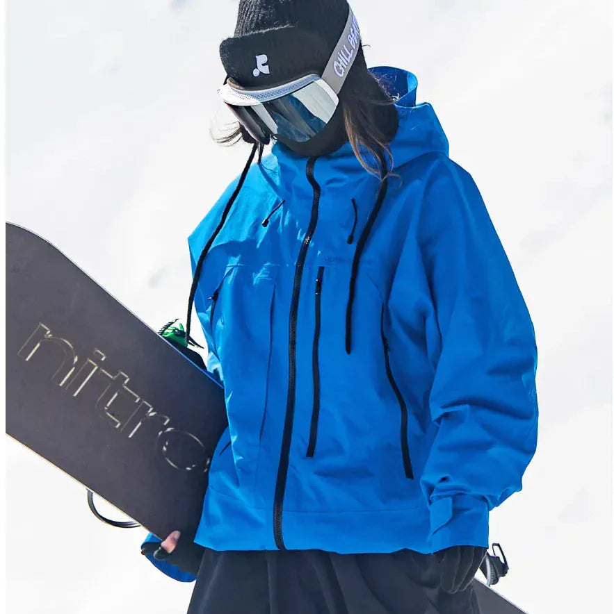 Luxeraum.de Sport Jackets Blau / 2XS Ski-Jacke – technischer Materialmix – isolierende Verarbeitung – Damen