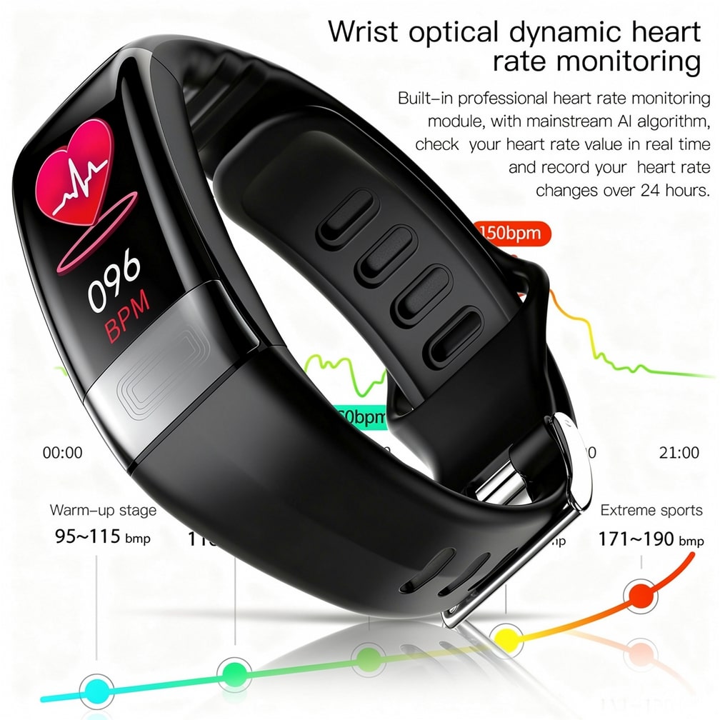 Luxeraum.de Fitness & Health Smartwatch mit EKG, Herzfrequenz, Blutdruck & Schlaftracking für Damen und Herren | Fitness Tracker | Vitaro