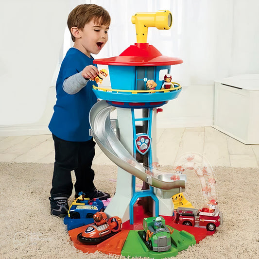 Luxeraum.de Children Activities Spielzeugautoset mit Rutsche und Aussichtsturm