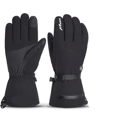 Luxeraum.de Gloves & Mittens Schwarz 1 (für Skifahren) / M Thermohandschuhe – Materialmix – Elektrisch beheizt & Wasserdicht – Unisex