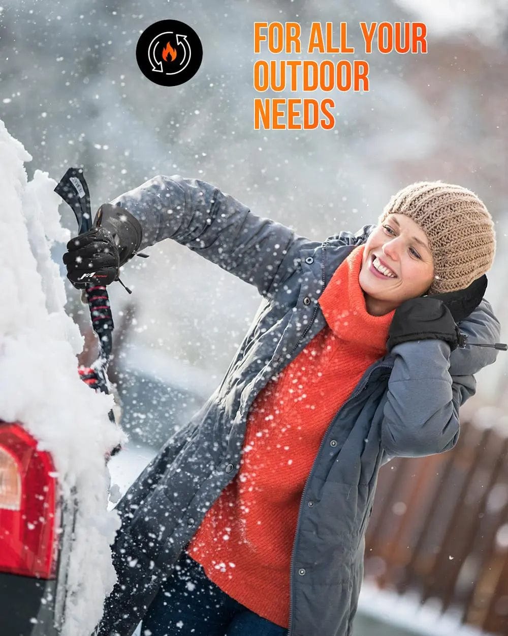Luxeraum.de Gloves & Mittens Thermohandschuhe – Materialmix – Elektrisch beheizt & Wasserdicht – Unisex