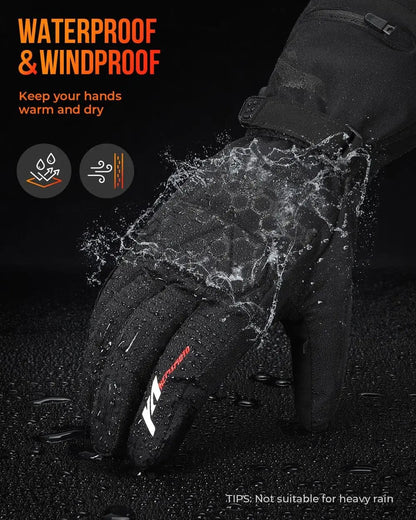 Luxeraum.de Gloves & Mittens Thermohandschuhe – Materialmix – Elektrisch beheizt & Wasserdicht – Unisex