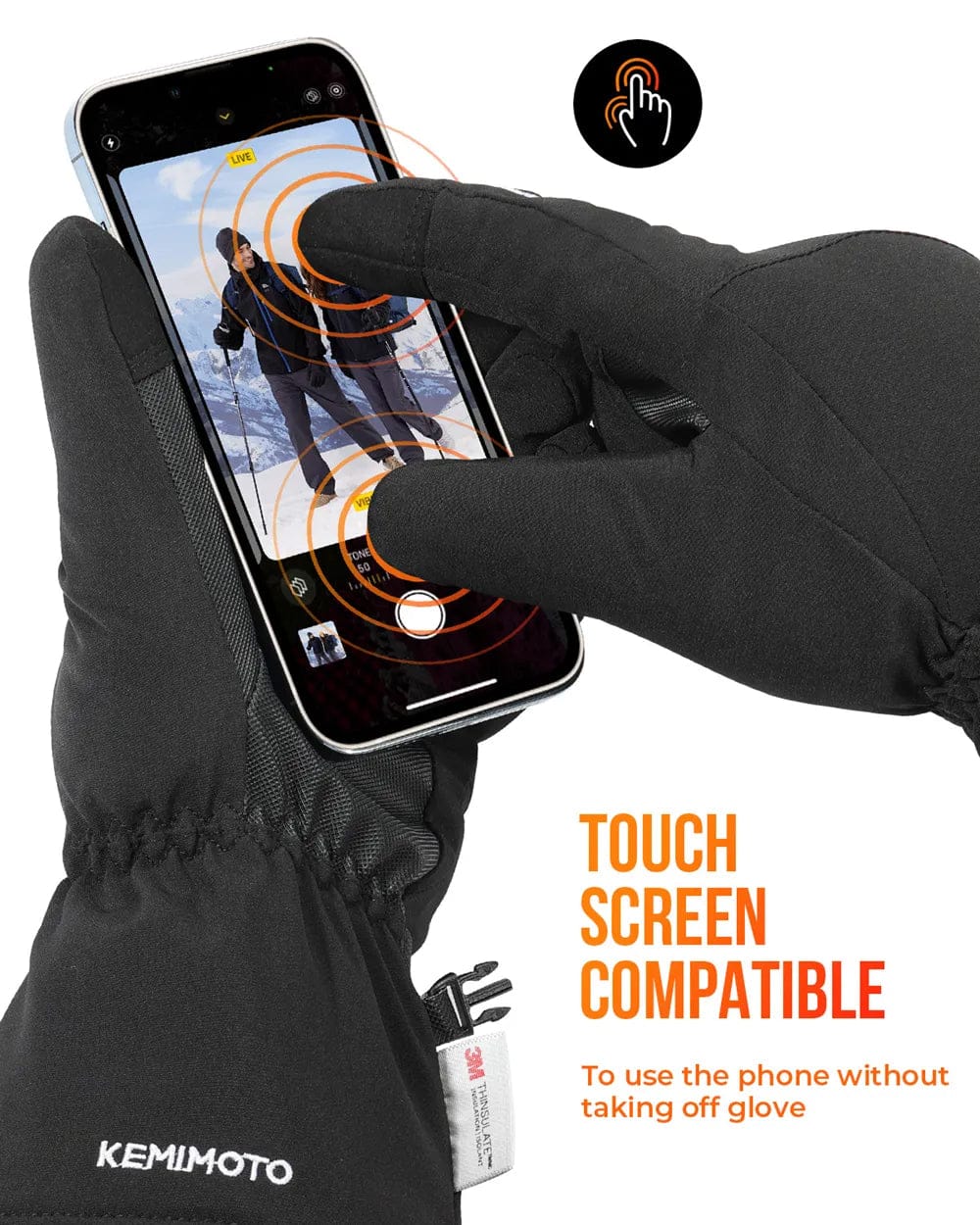 Luxeraum.de Gloves & Mittens Thermohandschuhe – Materialmix – Elektrisch beheizt & Wasserdicht – Unisex
