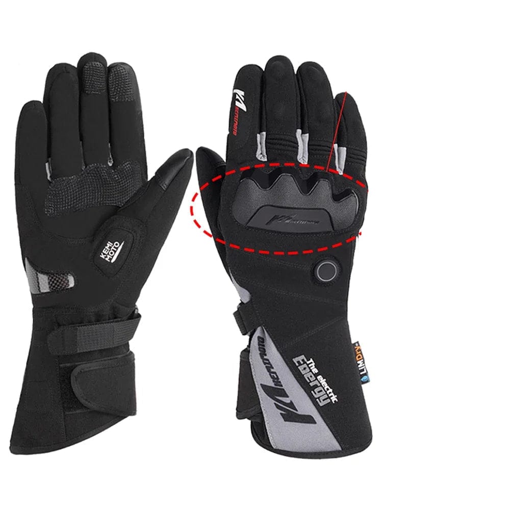 Luxeraum.de Gloves & Mittens Schwarz 2 (für Motorrad) / M Thermohandschuhe – Materialmix – Elektrisch beheizt & Wasserdicht – Unisex
