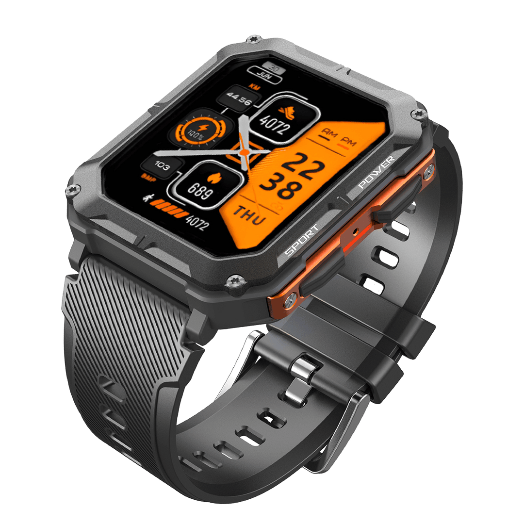 Luxeraum.de Smart Watches Thor Outdoor Smartwatch Herren – robuste Smartwatch wasserdicht IP68 mit Herzfrequenz, Bluetooth Anrufe & Fitness Tracker