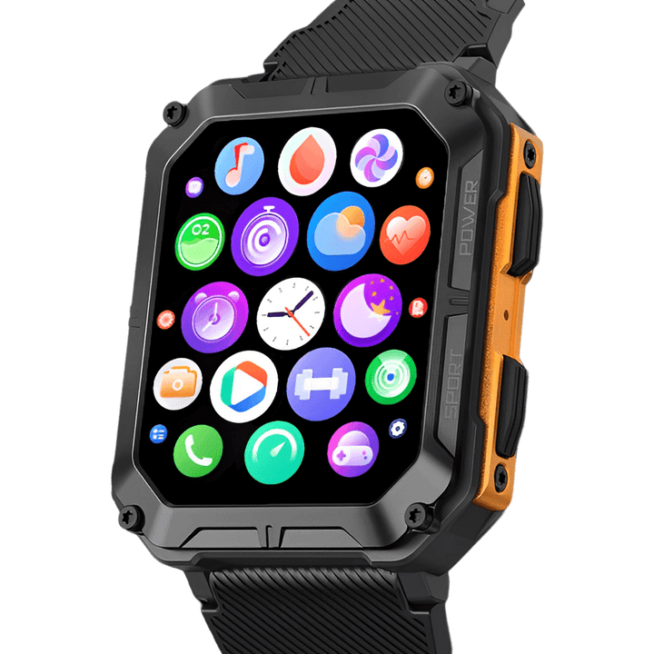 Luxeraum.de Smart Watches Thor Outdoor Smartwatch Herren – robuste Smartwatch wasserdicht IP68 mit Herzfrequenz, Bluetooth Anrufe & Fitness Tracker