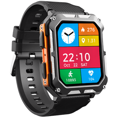 Luxeraum.de Smart Watches Thor Outdoor Smartwatch Herren – robuste Smartwatch wasserdicht IP68 mit Herzfrequenz, Bluetooth Anrufe & Fitness Tracker