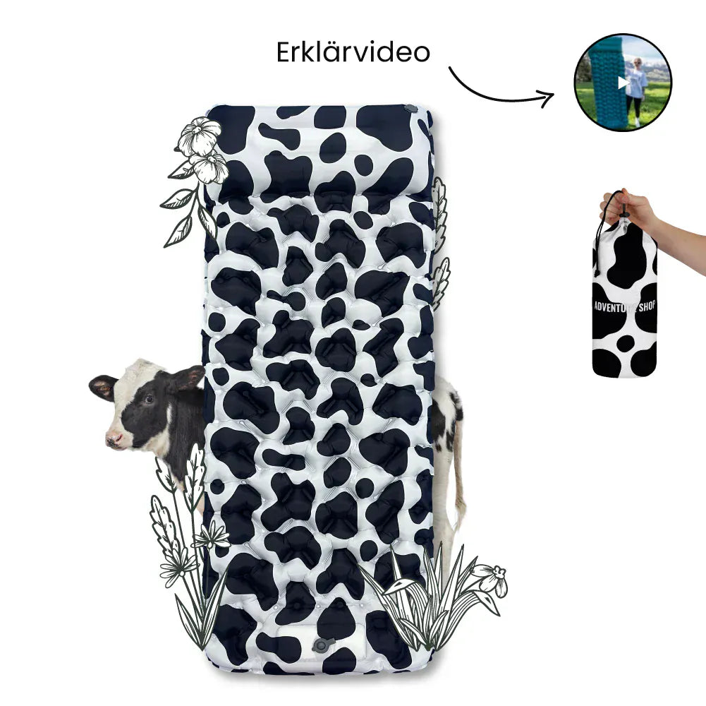Luxeraum.de Sleeping Pads Ultraleichte Isomatte selbstaufblasbar mit integrierter Pumpe – Camping Luftmatratze 8 cm Outdoor Schlafmatte