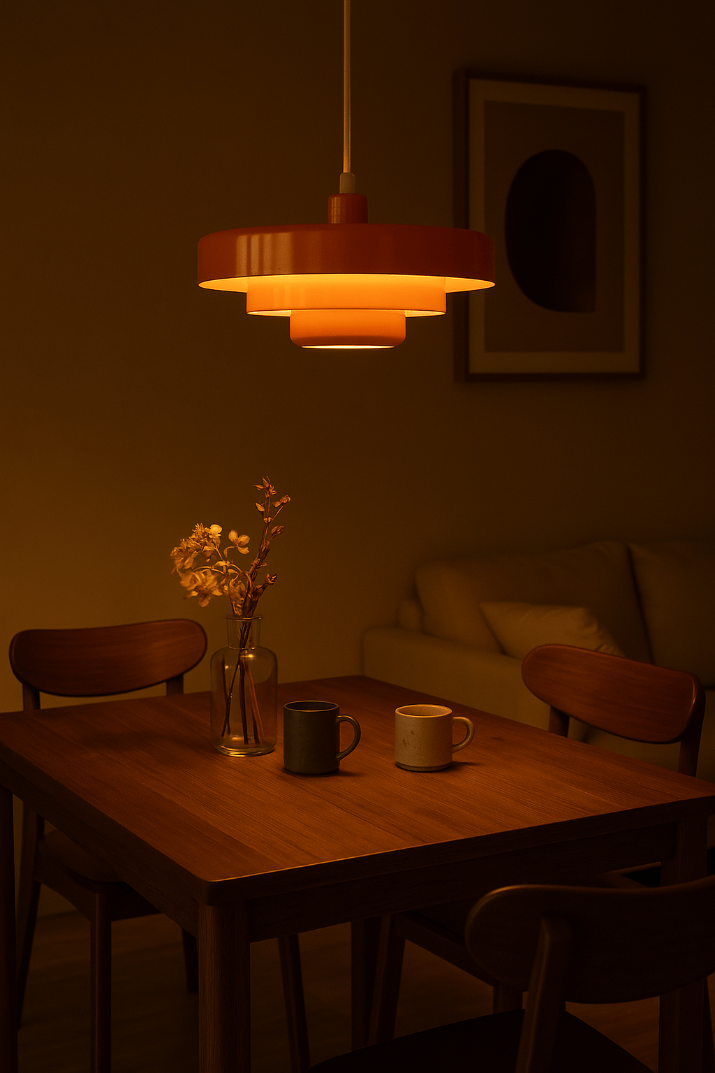 Luxeraum.de Ceiling Light Fixtures Vintage LED Hängeleuchte – Retro Design - Metall –  Ø 28 cm – Küche, Esszimmer & Wohnzimmer