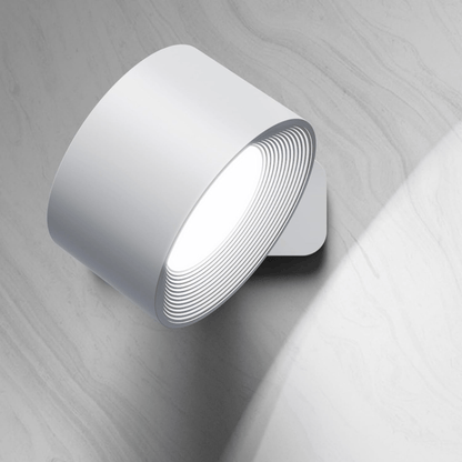 Luxeraum.de Wall Light Fixtures Weiß Wiederaufladbare 360° LED Wandlampe - Kabellos - Drehbar - Dimmbar