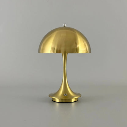 Luxeraum.de Table Lamps Herbst Gold Wiederaufladbare LED Pilz Tischlampe - 3 Farbmodi - Dimmfunktion - Portabel - Modern
