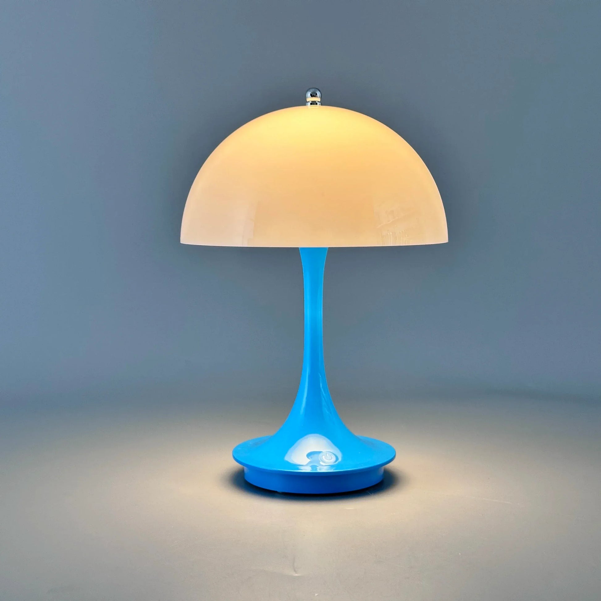 Luxeraum.de Table Lamps Blau Wiederaufladbare LED Pilz Tischlampe - 3 Farbmodi - Dimmfunktion - Portabel - Modern