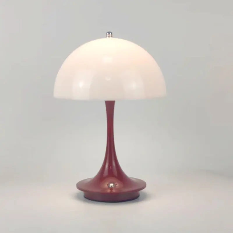 Luxeraum.de Table Lamps Wiederaufladbare LED Pilz Tischlampe - 3 Farbmodi - Dimmfunktion - Portabel - Modern