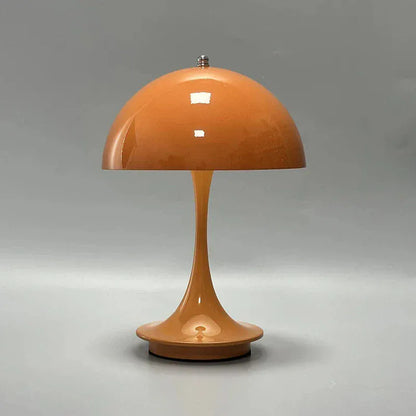 Luxeraum.de Table Lamps Herbst Orange Wiederaufladbare LED Pilz Tischlampe - 3 Farbmodi - Dimmfunktion - Portabel - Modern
