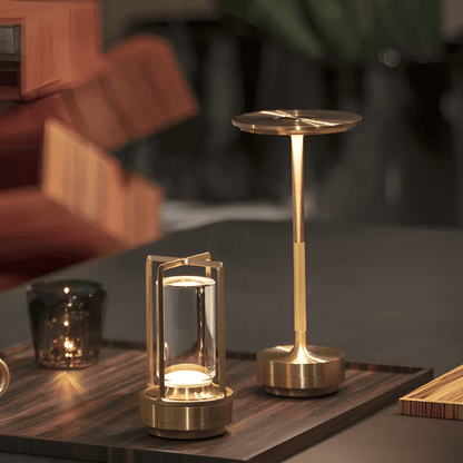 Luxeraum.de Table Lamps Wiederaufladbare LED Tischlampe - Touch Dimmfunktion - Kabelloses - Modernes Design