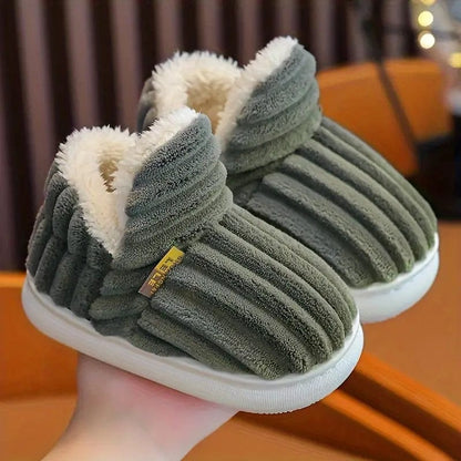 Luxeraum.de Slippers Winterhausschuhe – Wärmende Fütterung – Rutschfeste Sohle – Damen
