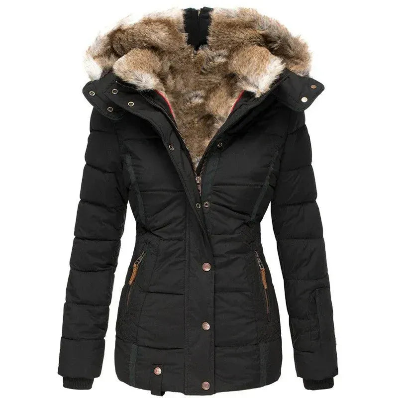Luxeraum.de Steppjacke Schwarz / S Winterjacke Damen – Stilvoll & warm, hochwertiges Design