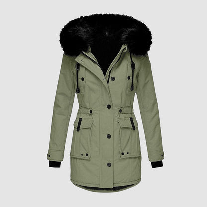 Luxeraum.de AW - Womens - Jackets & Coats Grün / S Winterjacke Damen warm – Elegante, stilvolle und gemütliche Jacke