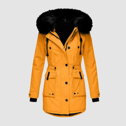 Luxeraum.de AW - Womens - Jackets & Coats Gold / S Winterjacke Damen warm – Elegante, stilvolle und gemütliche Jacke