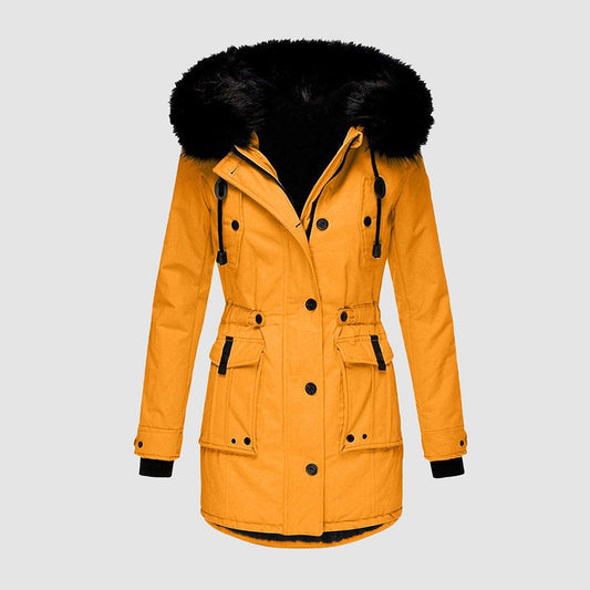 Luxeraum.de AW - Womens - Jackets & Coats Gold / S Winterjacke Damen warm – Elegante, stilvolle und gemütliche Jacke
