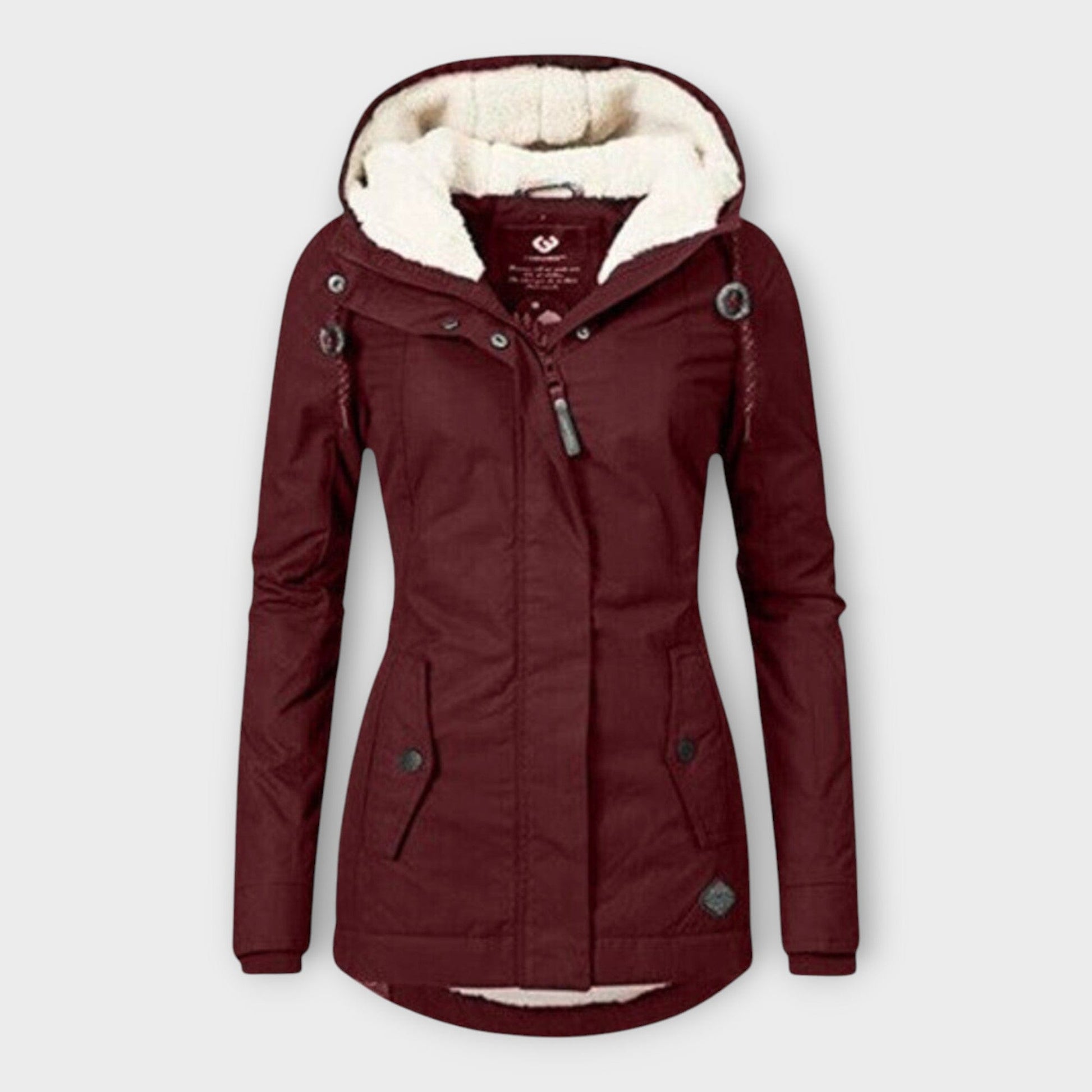 Luxeraum.de Rot / XS Winterjacke Damen warm gefüttert wasserfest elegant