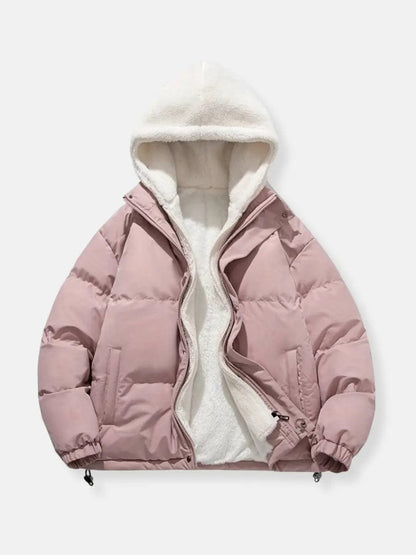 Luxeraum.de Steppjacke Rosa / M Winterjacke Damen warm – Hochwertige Chloé Jacke mit Reißverschluss